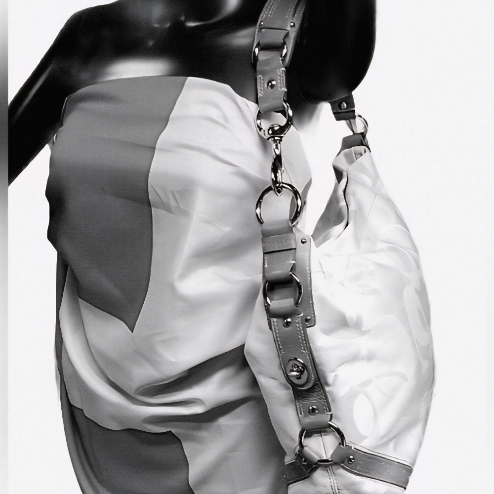 SOLD ELSEWHERE COACH Carly Lea & Canvas Sig C Hobo Shld Bag LIKE NEW & GORGEOUS! - Picture 5 of 16